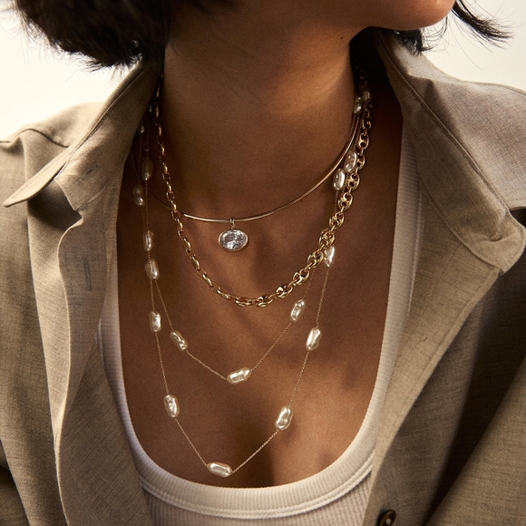 BaubleBar Lexi Crystal Collar Necklace - Picture 2 of 4